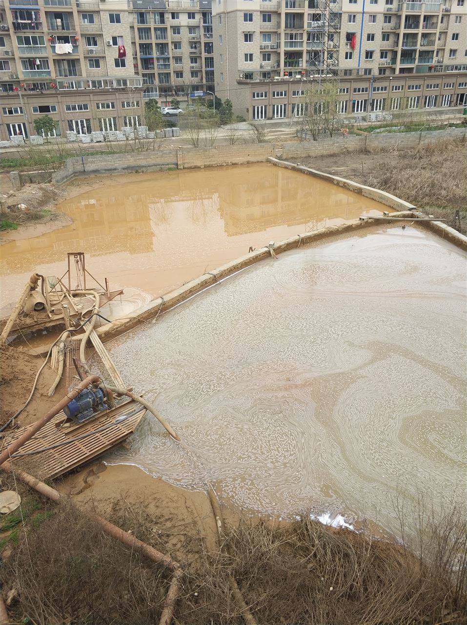 阿拉山口沉淀池淤泥清理-厂区废水池淤泥清淤